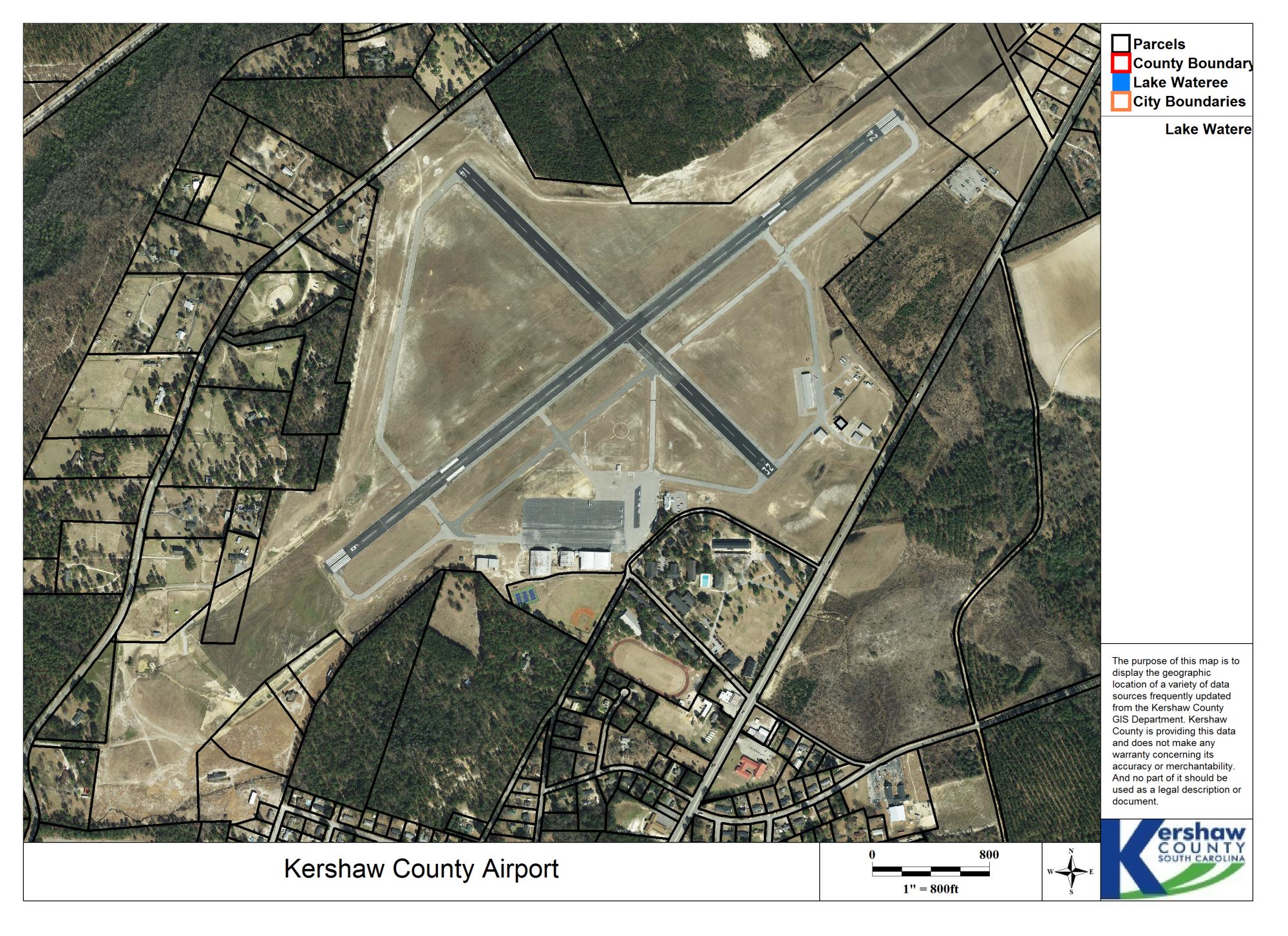 Kershaw County Gis Mapping Kershaw County Airport | Kershaw County, SC