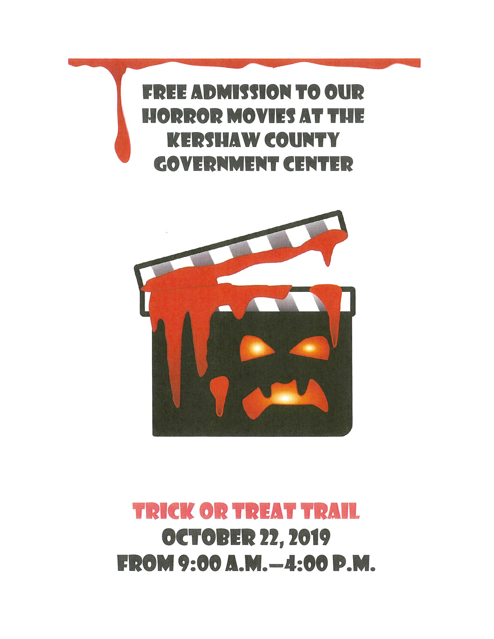 Government Center Trick or Treat Trail Flyer PNG